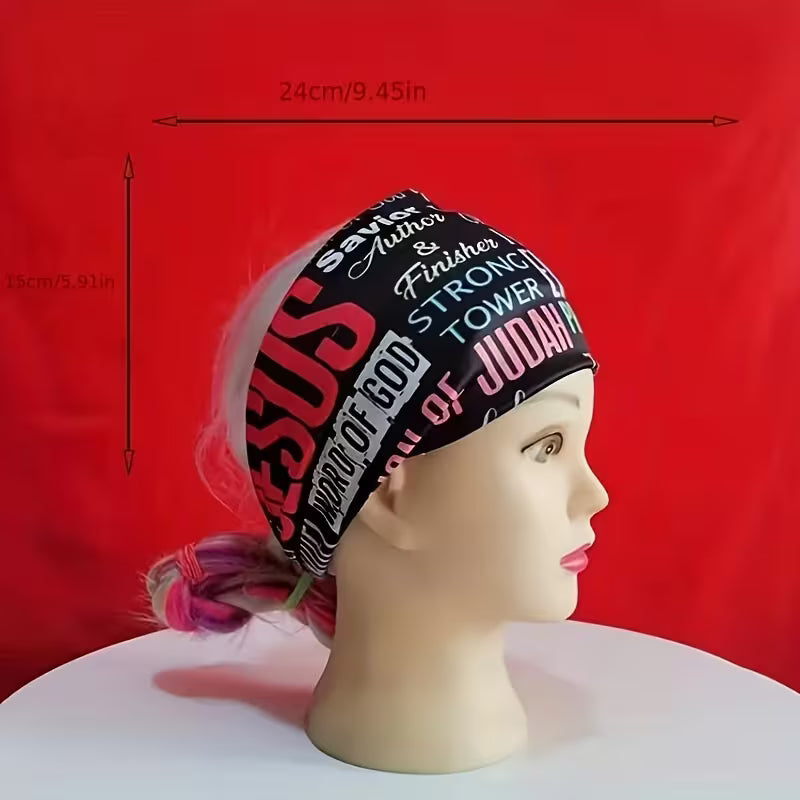 FaithFit Faith-Inspired Bandana – Versatile Headwear for Workouts & Lifestyle