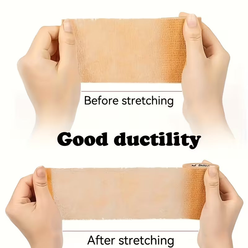 12 Pack Self-Adhesive Elastic Grip Tape - Premium Support for Bodybuilding & CrossFit