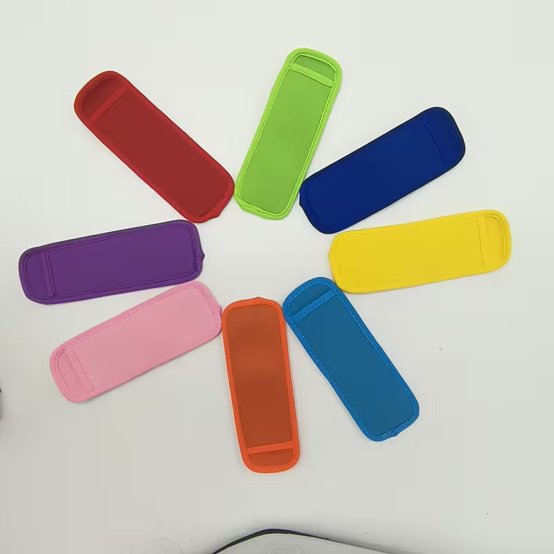 Neoprene Ice Lolly Sleeves - 8-Pack Mixed Colours | No More Freezing Hands