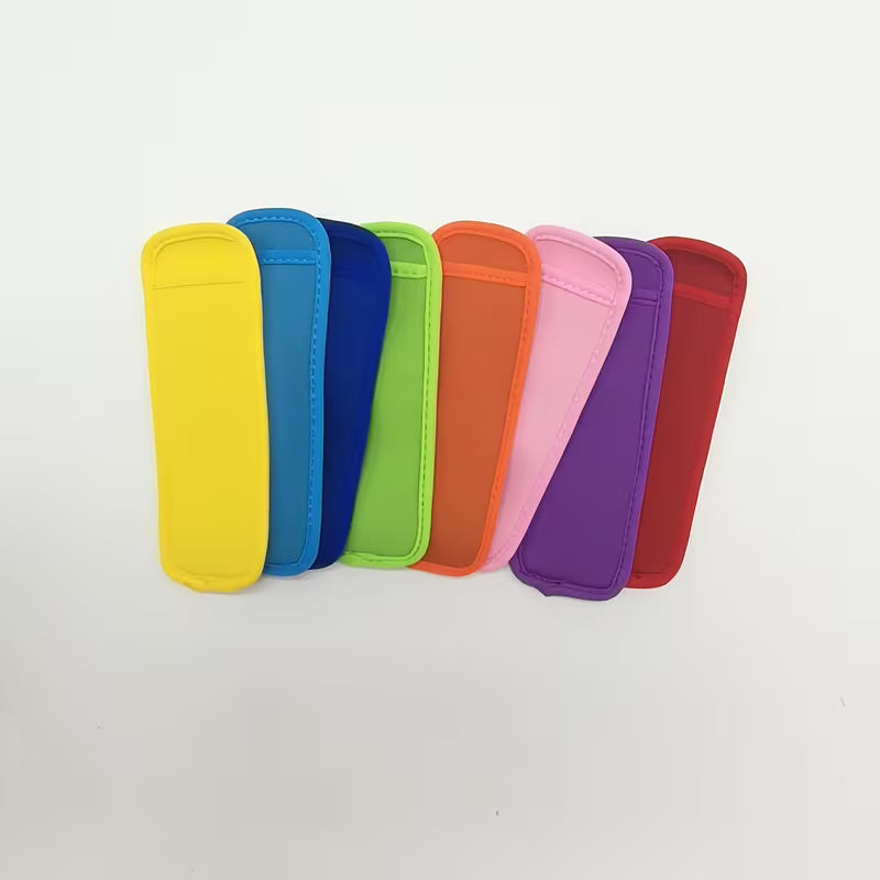 Neoprene Ice Lolly Sleeves - 8-Pack Mixed Colours | No More Freezing Hands