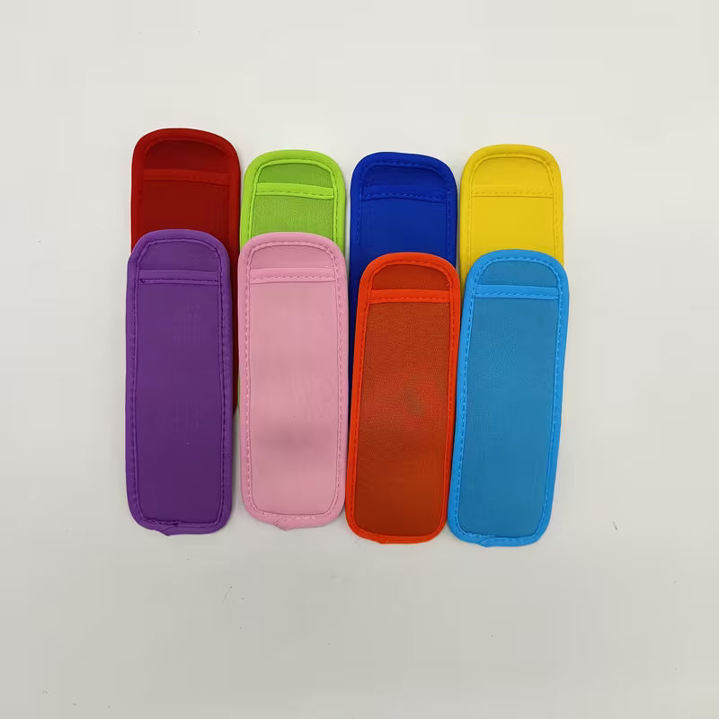 Neoprene Ice Lolly Sleeves - 8-Pack Mixed Colours | No More Freezing Hands