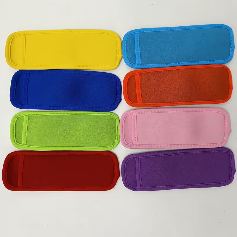 Neoprene Ice Lolly Sleeves - 8-Pack Mixed Colours | No More Freezing Hands