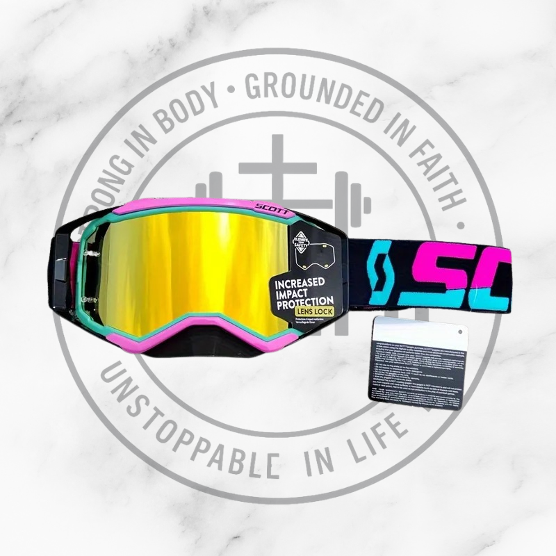 Enduro/Motorcross Riding Goggles, 3-Layer High-Density Sponge, PC (Polycarbonate) Lens and Frame