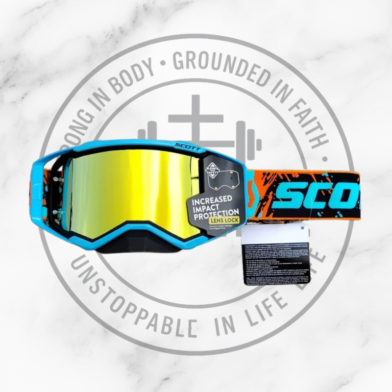 Enduro/Motorcross Riding Goggles, 3-Layer High-Density Sponge, PC (Polycarbonate) Lens and Frame