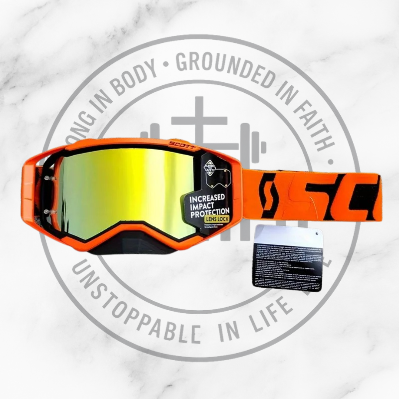 Enduro/Motorcross Riding Goggles, 3-Layer High-Density Sponge, PC (Polycarbonate) Lens and Frame