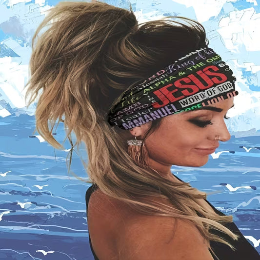FaithFit Faith-Inspired Bandana – Versatile Headwear for Workouts & Lifestyle