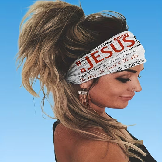 FaithFit Faith-Inspired Bandana – Versatile Headwear for Workouts & Lifestyle
