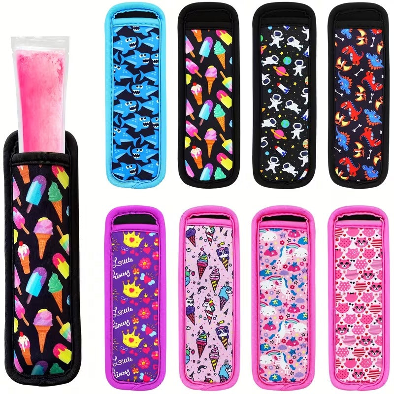 Neoprene Ice Lolly Sleeves - 8-Pack | No More Freezing Hands