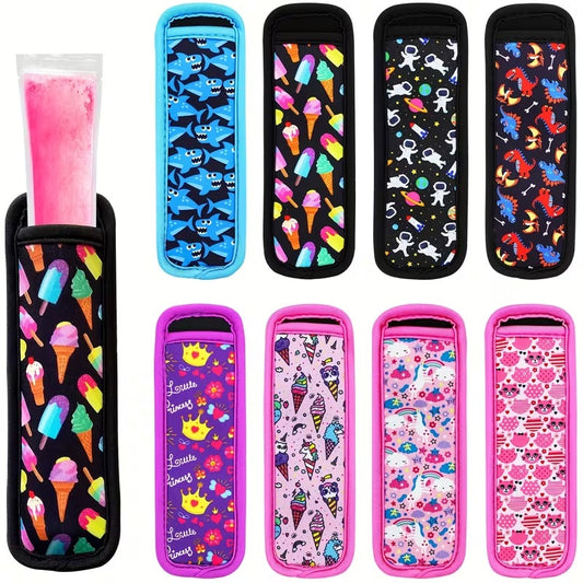 Neoprene Ice Lolly Sleeves - 8-Pack | No More Freezing Hands