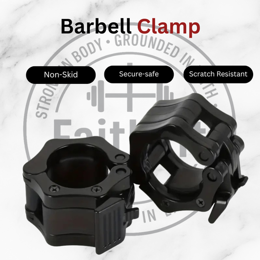 Quick Release Barbell Clamps - Adjustable Fitness Accessory