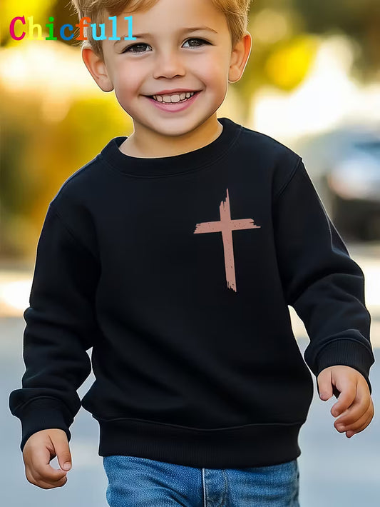 Kids Faith Performance Sweater — “Little Warrior Edition”