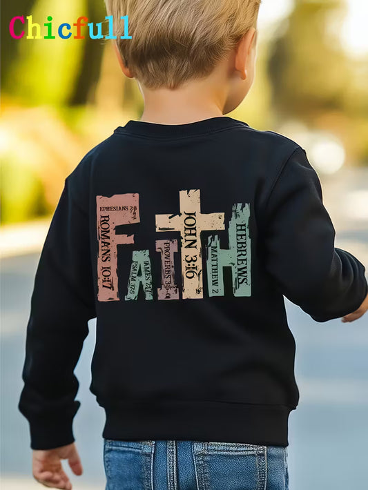Kids Faith Performance Sweater — “Little Warrior Edition”