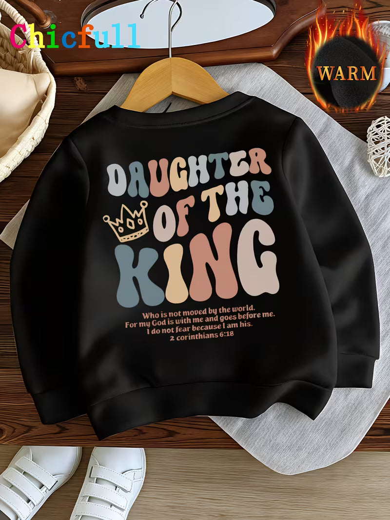 Kids Faith Performance Sweater — “Princess Warrior Edition”