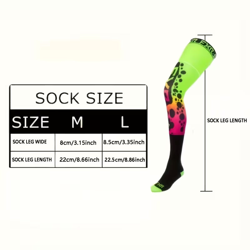 Knee-High Moto Socks - Premium Comfort & Style for Every Ride