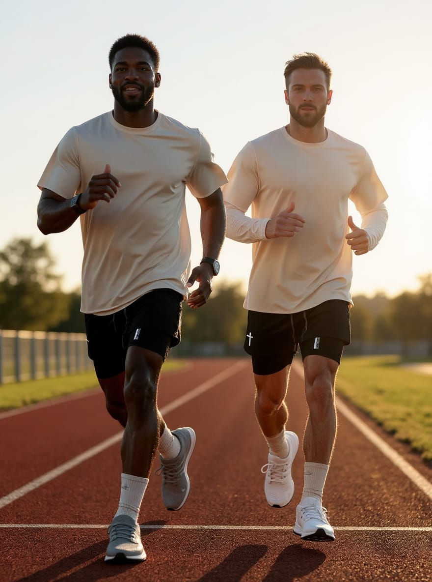 FaithFit Men’s Active Gym Shorts – Faith-Inspired Performance Wear | Lightweight, Durable, Purpose-Driven