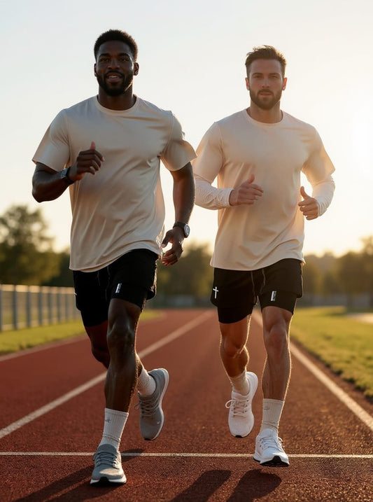 FaithFit Men’s Active Gym Shorts – Faith-Inspired Performance Wear | Lightweight, Durable, Purpose-Driven