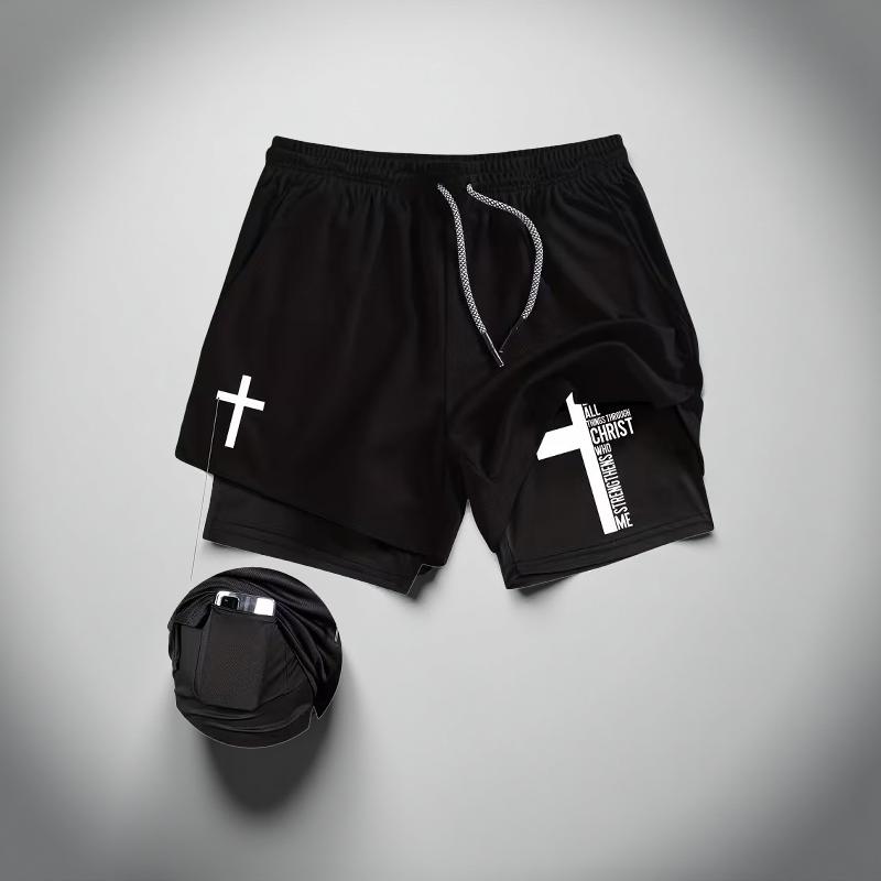 FaithFit Men’s Active Gym Shorts – Faith-Inspired Performance Wear | Lightweight, Durable, Purpose-Driven