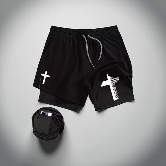 FaithFit Men’s Active Gym Shorts – Faith-Inspired Performance Wear | Lightweight, Durable, Purpose-Driven