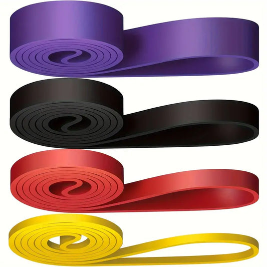 4pcs Set Resistance Bands with Stackable Tension - Exercise and Pull Up Assist