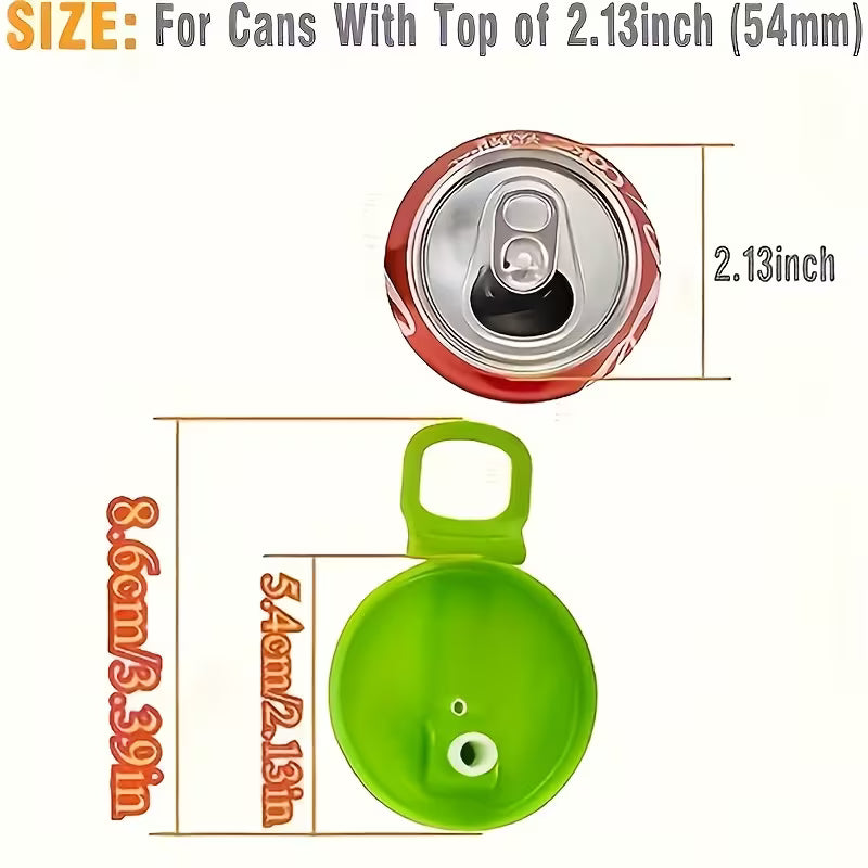 Reusable Soft Drink Can Lids with Straws | Hack Essential 1Pc