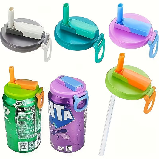 Reusable Soft Drink Can Lids with Straws | Hack Essential 1Pc