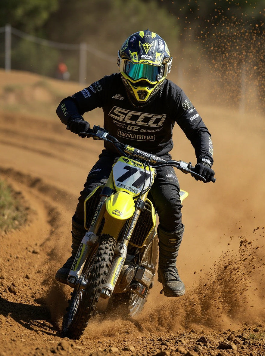 Enduro/Motorcross Riding Goggles, 3-Layer High-Density Sponge, PC (Polycarbonate) Lens and Frame