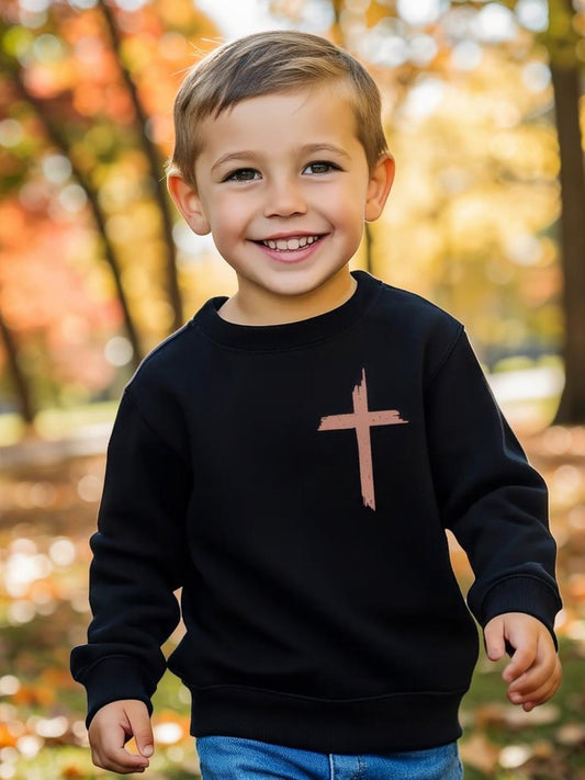 Kids Faith Performance Sweater — “Little Warrior Edition”