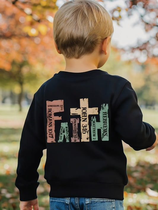 Kids Faith Performance Sweater — “Little Warrior Edition”